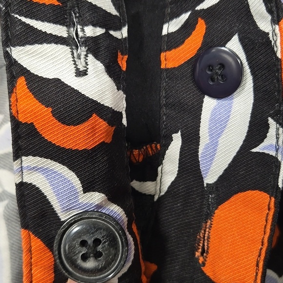 Anthropologie Breezy Straight Pant Red Motif Print Pants-Size 2 - Picture 14 of 17